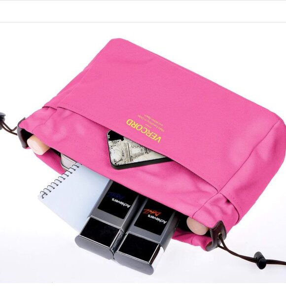 Vercord Canvas Handbag Organizers, Sturdy Purse Insert Organizer Bag Rose Pink - Picture 2 of 13